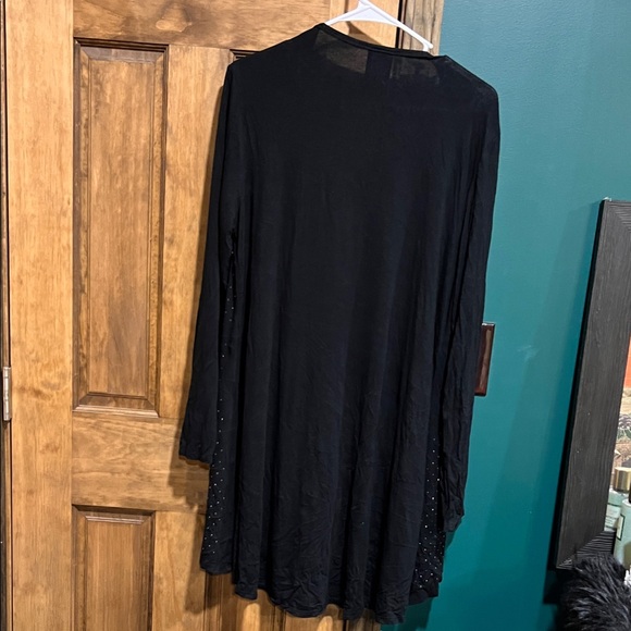 Vocal Black Cardigan with Studded Accents - Picture 3 of 3